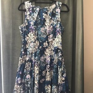ModCloth blue floral dress